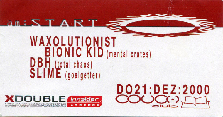 2000-12-21-CouchClub-Waxolutionists-bionic kid-dbh-slime