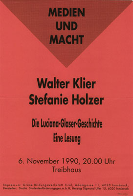 1990-11-06-treibhaus-klier-holzer-lesung