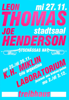 1985-11-27 - stadtsaal - treibhaus - leon thomas - joe henderson