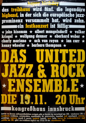 1991-11-19 - kongress - treibhaus - united jazz and rock ensemble