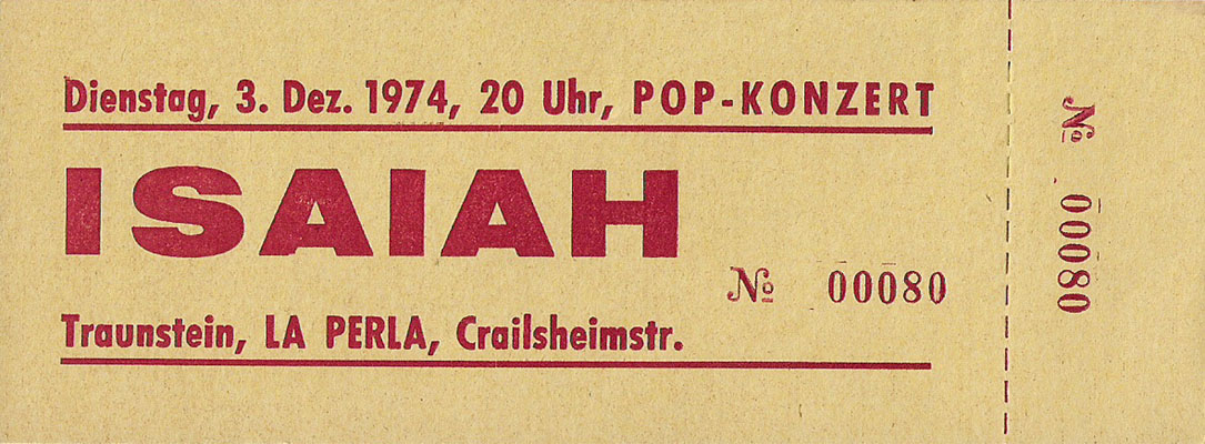 1974-12-03-isaiah-traunstein eintrittskarte