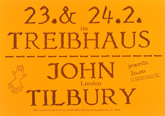 1987-02-23 - treibhaus - john tilbury