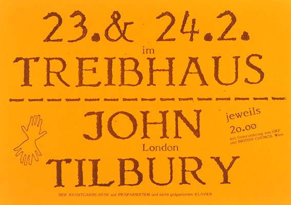 1987-02-23 - treibhaus - john tilbury