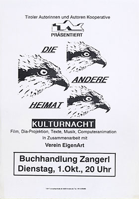 tak_1991-10-01_buchhandlung zangerl_tak kulturnacht