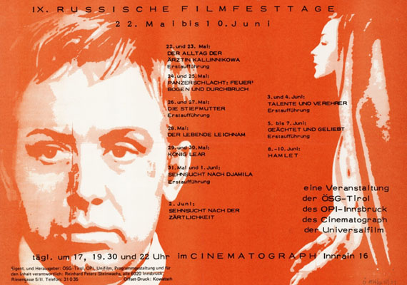 cinematograph IX russische filmtage 1976