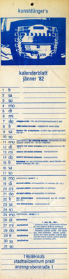 treibhaus flyer - 1982-01-01 - programm