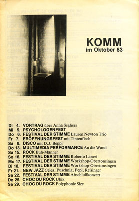 komm programm 1983-10-01