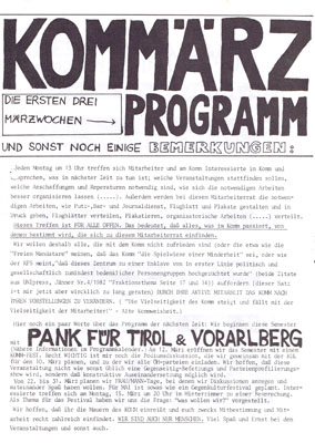 komm programm 1982-03-01